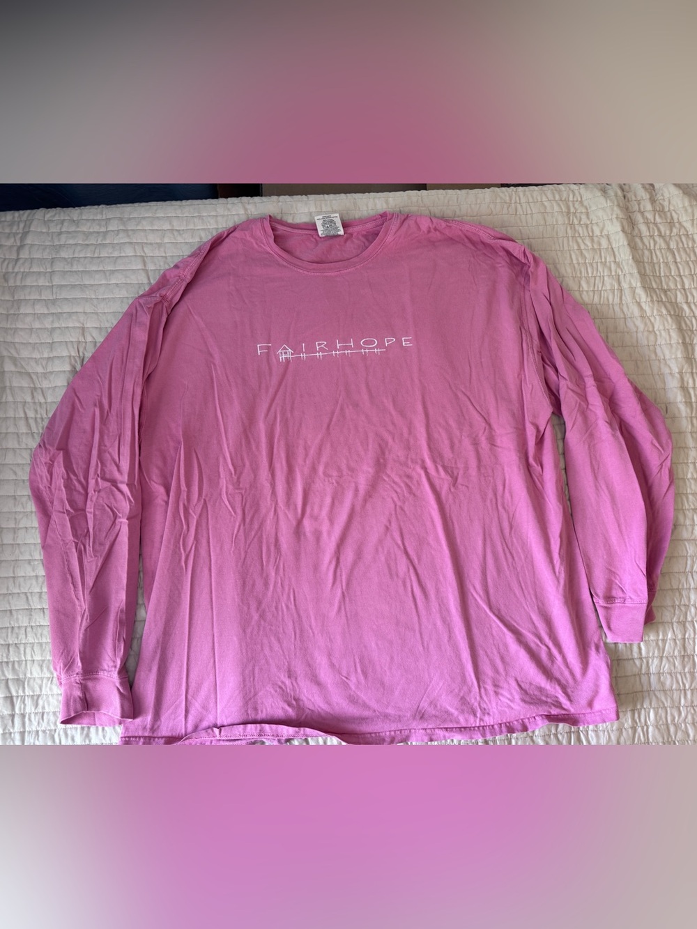 Fairhope 3X long sleeved comfort colors t shirt